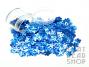 Bright Blue Cupped Flower Sequins